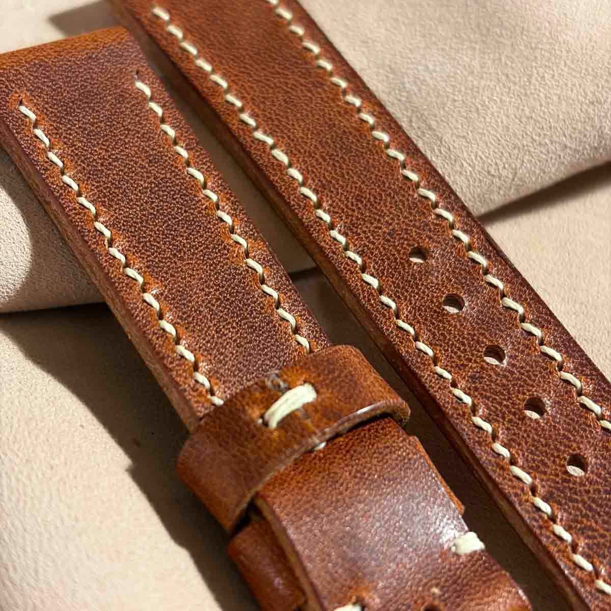 hor-228 HORWEENダービー ナチュラル 腕時計ベルト ラグ幅19mm hor-244 HORWEEN ダービー / オールドイングリッシュ 腕時計ベルト