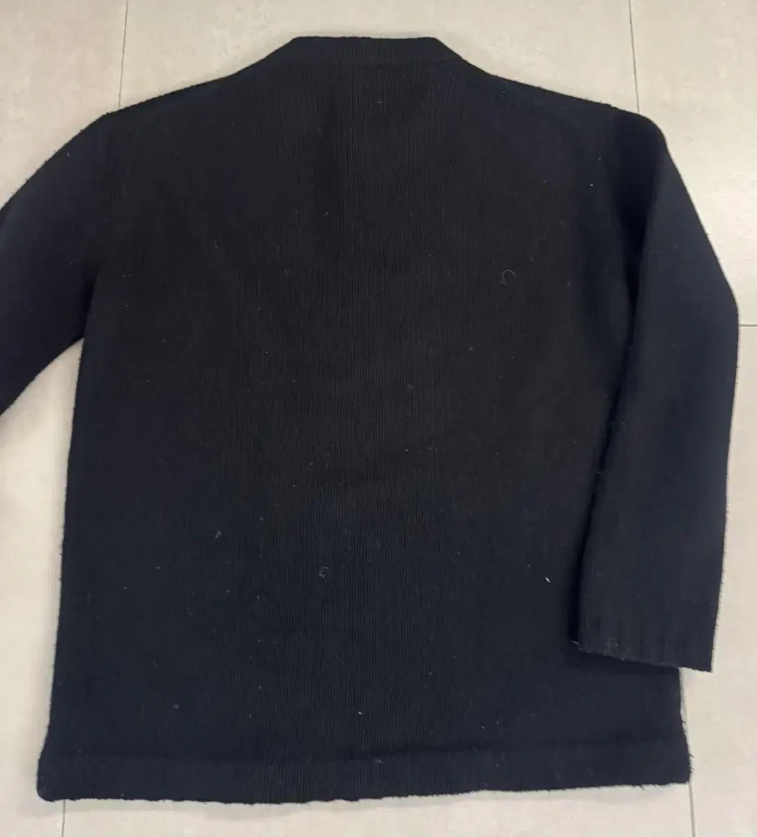 【はなこメリカリ】ACNE ニット　セーター Acne Studios フェイスパッチ クルーネックセーター ウール 黒 XS