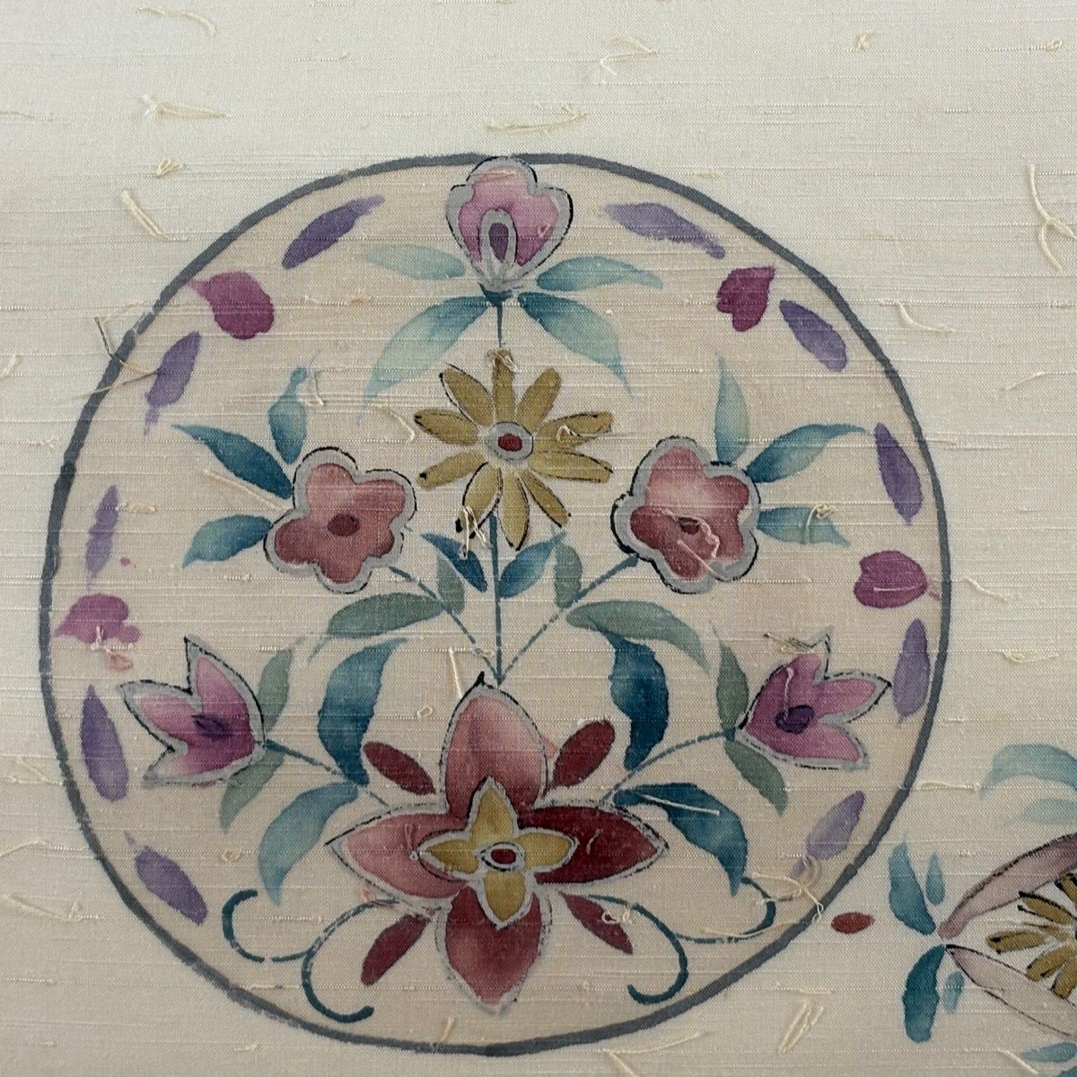 開き名古屋帯 優品 草花 ベージュ 正絹 【中古】 - メルカリ