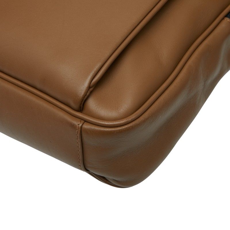 ランセル ロゴ ブリーフケース ビジネスバッグ ブラウン レザー メンズ