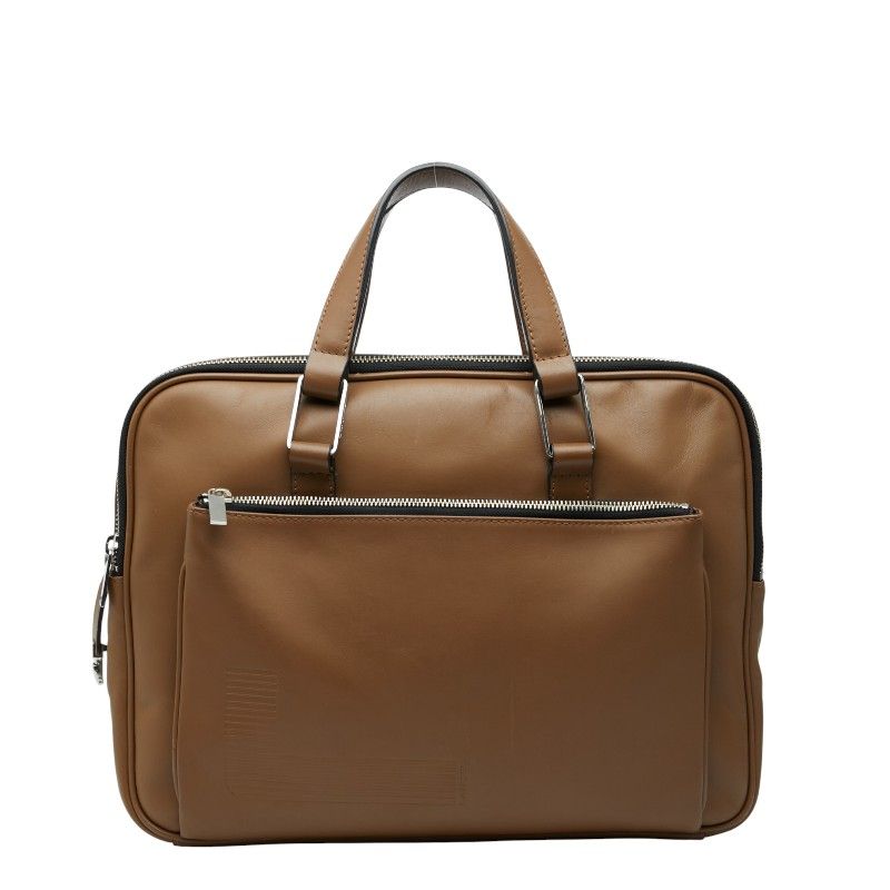 未使用 LANCEL ランセル ブリーフケース ビジネスバッグ レザー ブラウン ランセル ロゴ ブリーフケース ビジネスバッグ ブラウン レザー メンズ
