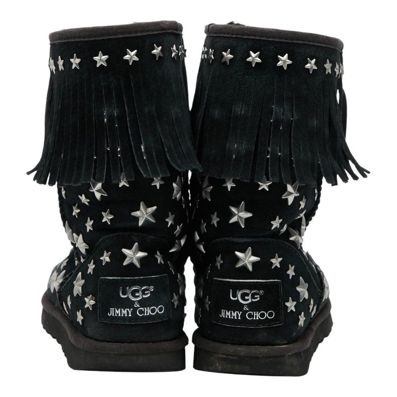 ジミーチュウ × UGG スター スタッズ フリンジ ムートンブーツ サイズ