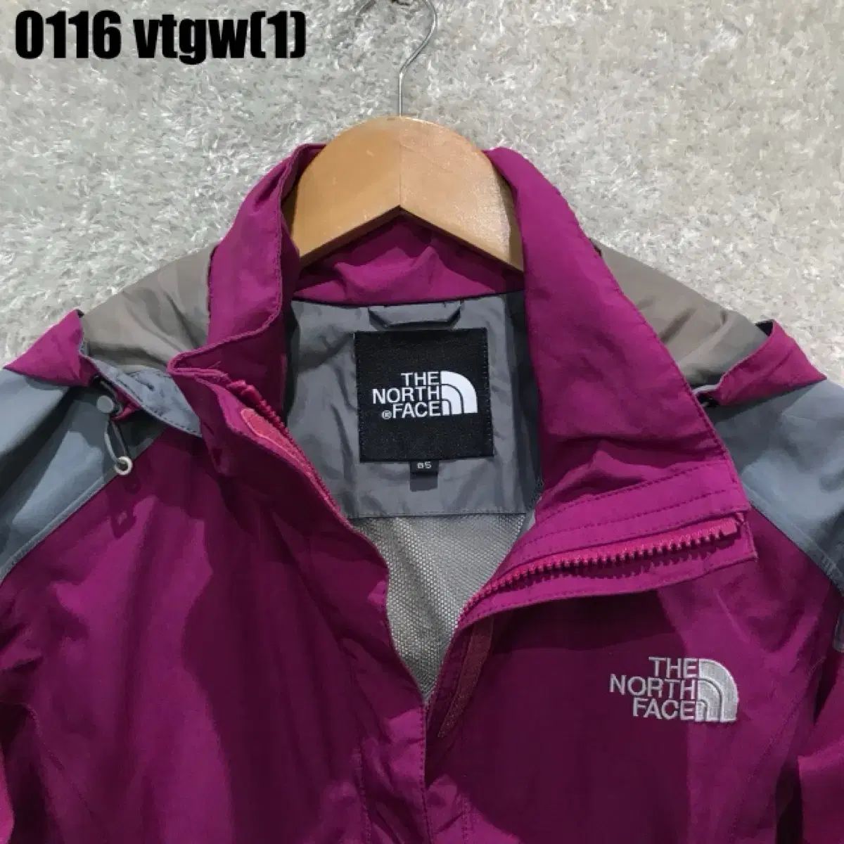 ザノースフェイス レディース ウィンドブレーカー ピンク/グレー m