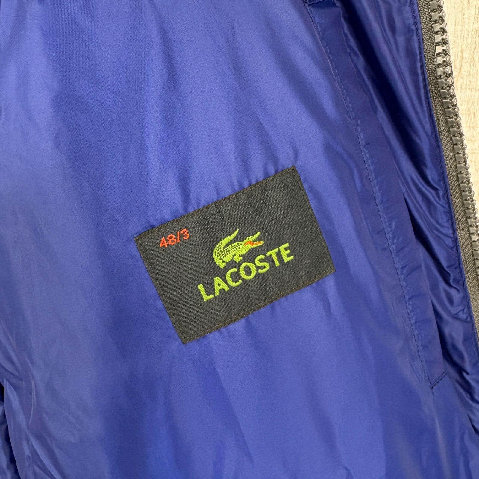 LACOSTE ラコステ ワンポイントワニ ロゴ刺繍 ハイネック ボリューム 