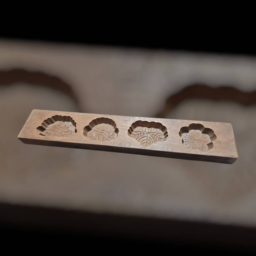 時代物 菓子型 和菓子 木型 木彫 古美術 骨董 木製 古道具