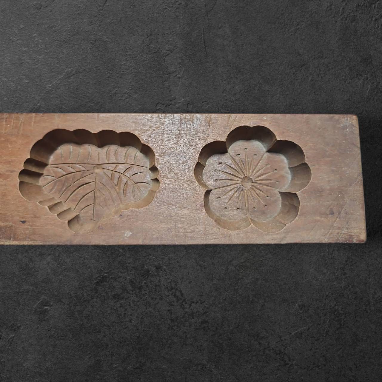 時代物 菓子型 和菓子 木型 木彫 古美術 骨董 木製 古道具