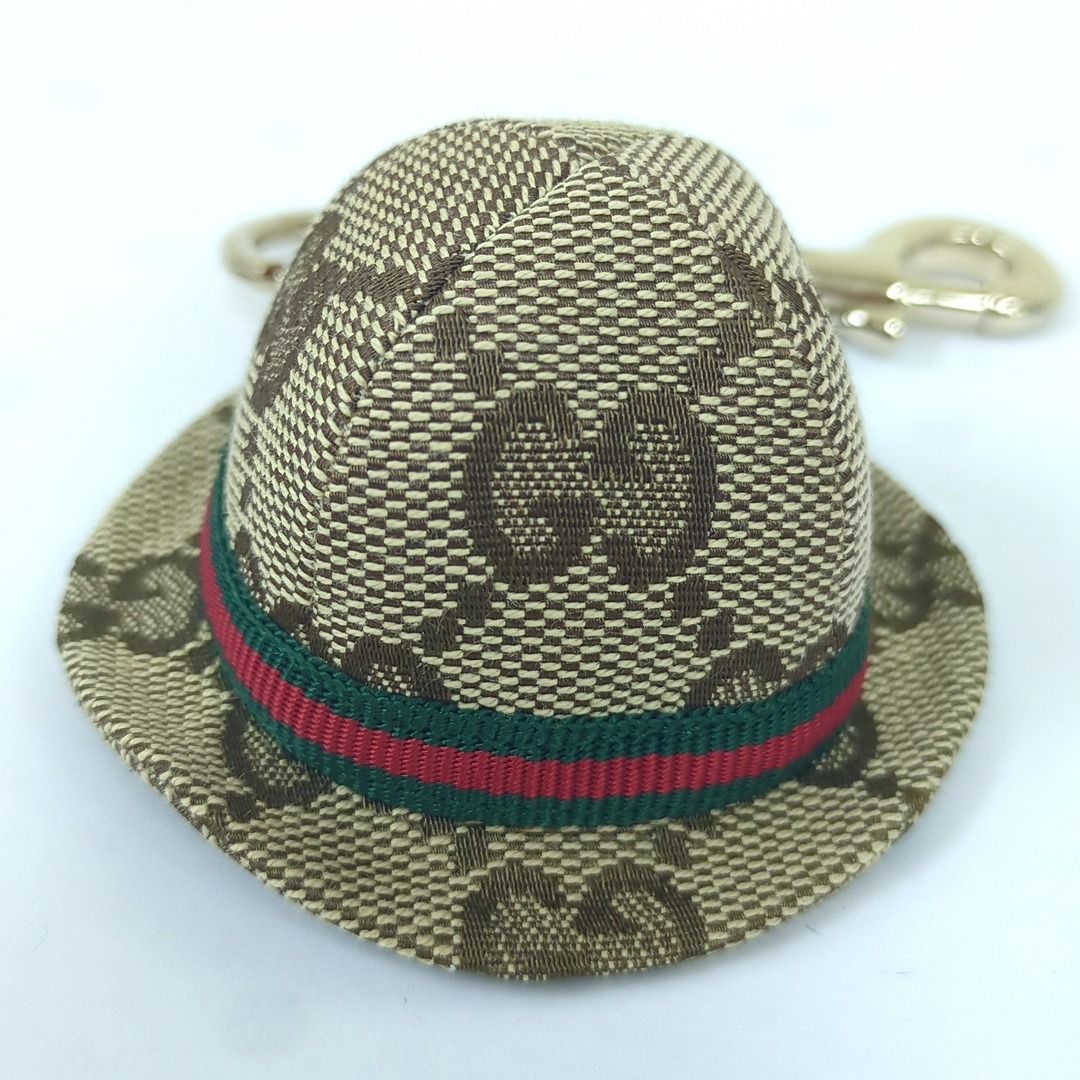 グッチ GGキャンバス シェリーライン バケット ハット キーホルダー