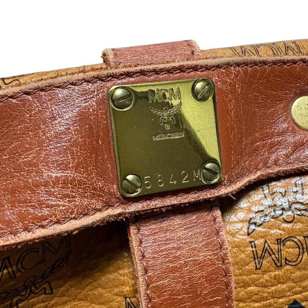 【極希少】MCM ソミュール　コニャック　ショルダーバッグ　ヴィセトス柄 極希少】MCM ソミュール コニャック ショルダーバッグ ヴィセトス柄