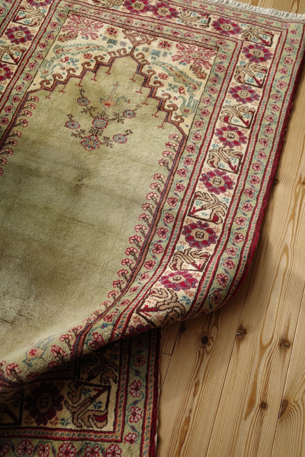 デッドストック】トルコ カイセリ ヴィンテージラグ 上質 - メルカリ