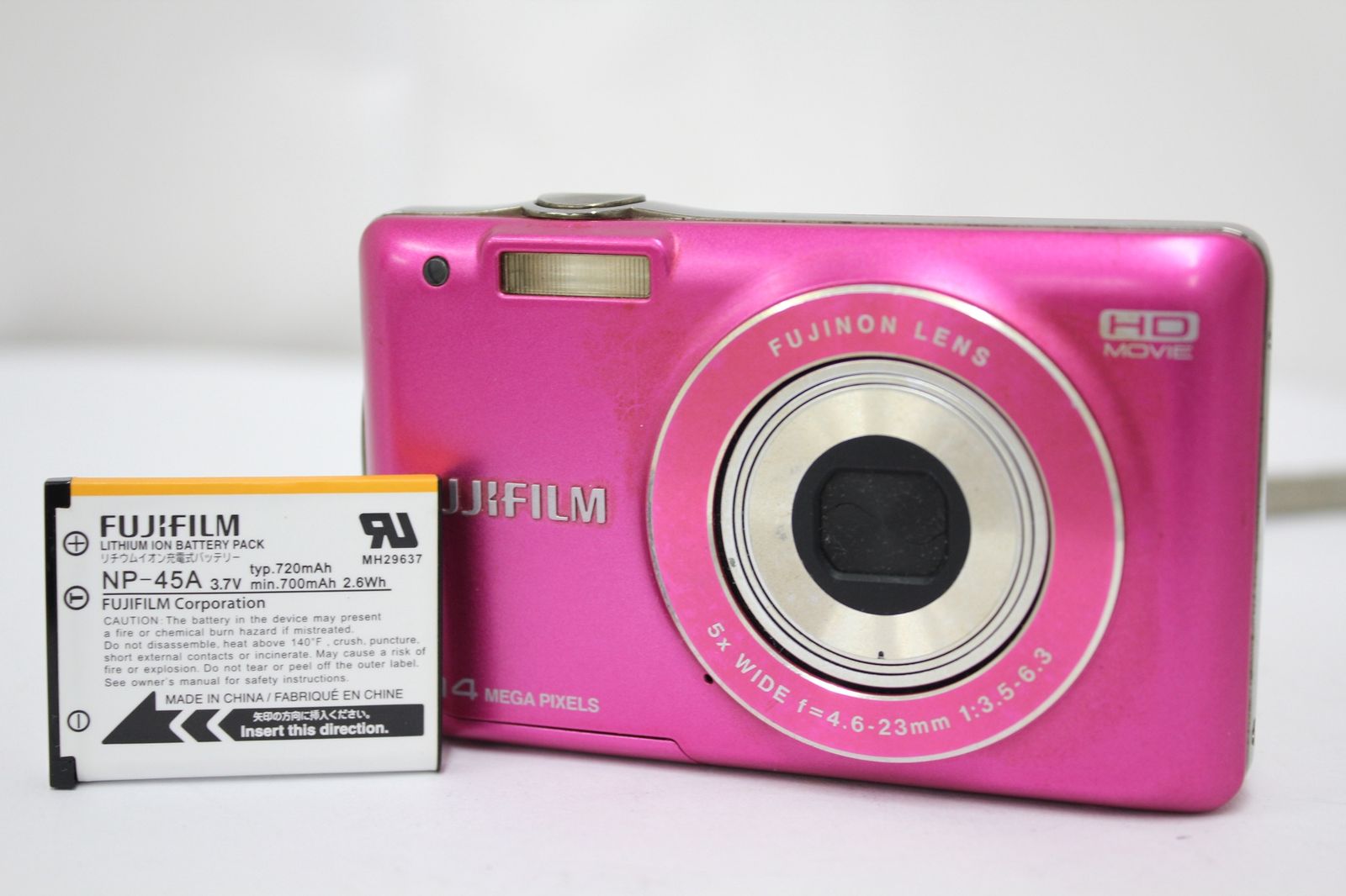 返品保証】 フジフィルム Fujifilm Finepix JX500 5x ピンク
