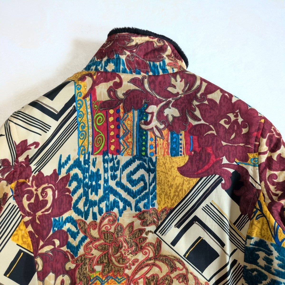 激レア✨ LEONARD レオナール シルク100% ボアジャケット ブルゾン