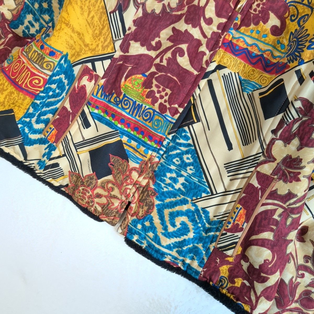 激レア✨ LEONARD レオナール シルク100% ボアジャケット ブルゾン