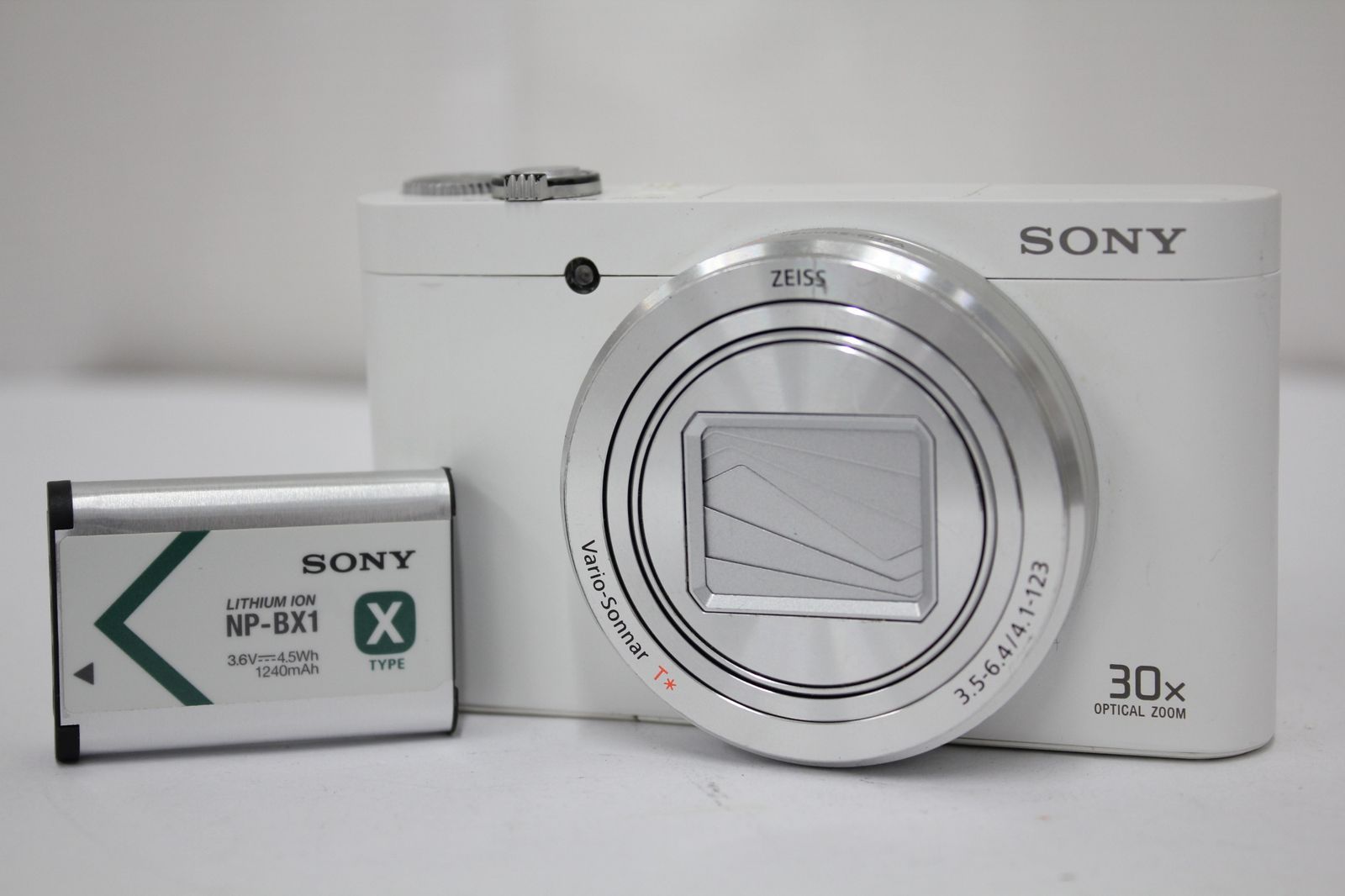 返品保証】 ソニー Sony Cyber shot DSC-WX500 ホワイト バッテリー