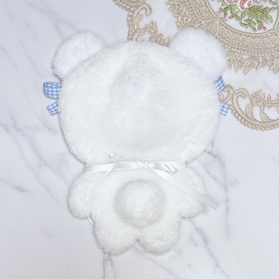 N01-W1】ぬい服 着ぐるみ 15～16cm くま耳 スタイ付き ぬいぐるみ服