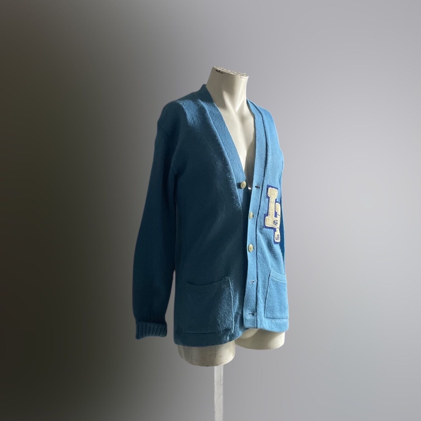 USA 60s レタードカーディガン アメリカ ヴィンテージ ニット セーター