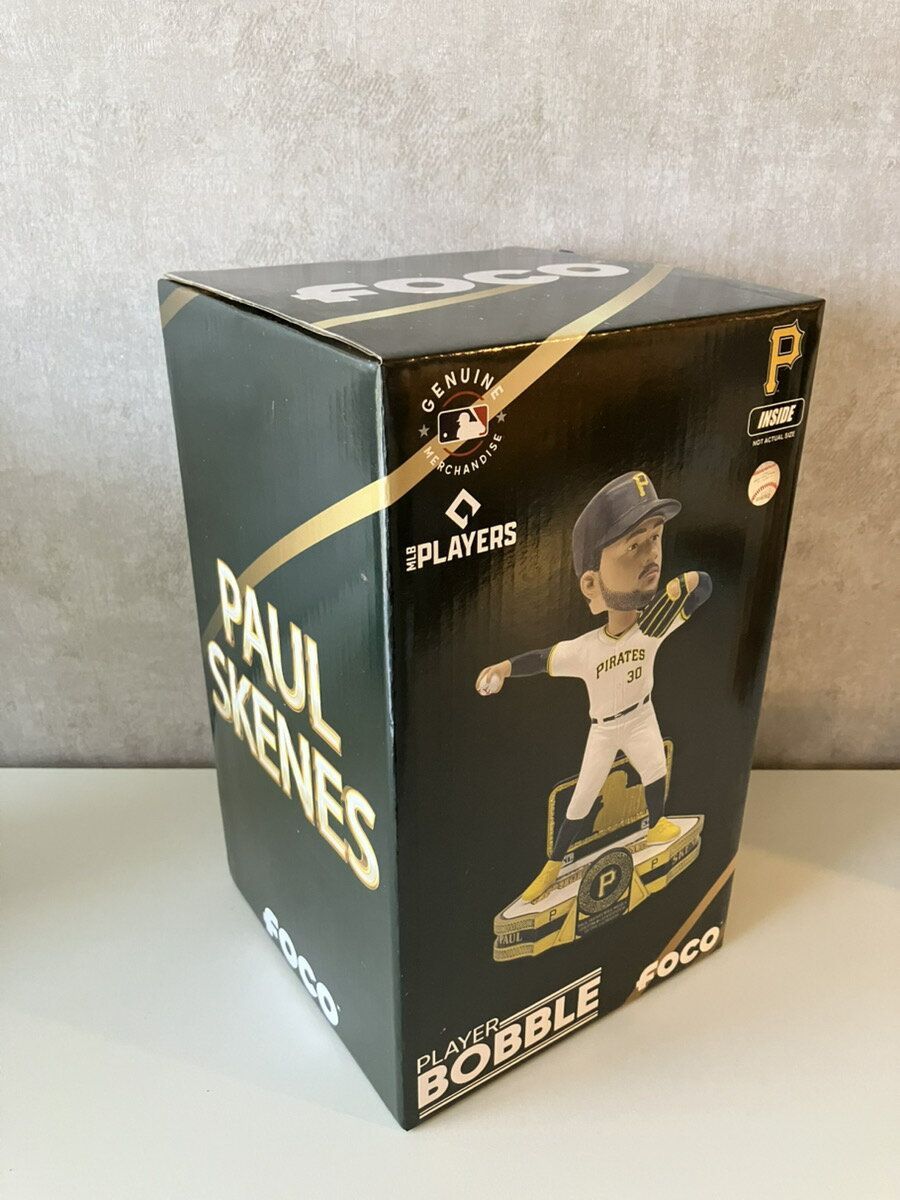 球場配布】ポール・スキーンズ ボブルヘッド 2025サイヤング賞投手 値