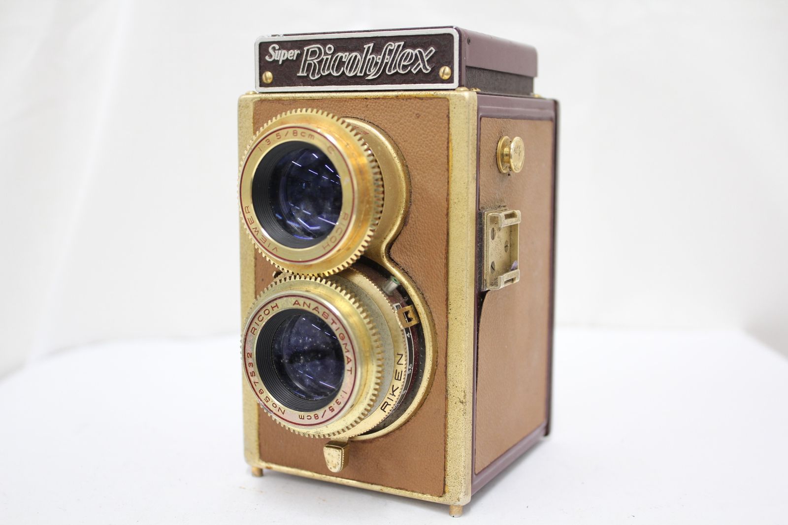 訳あり品】 【希少】 Super Ricohflex ゴールド Anadtigmat 8cm F3.5