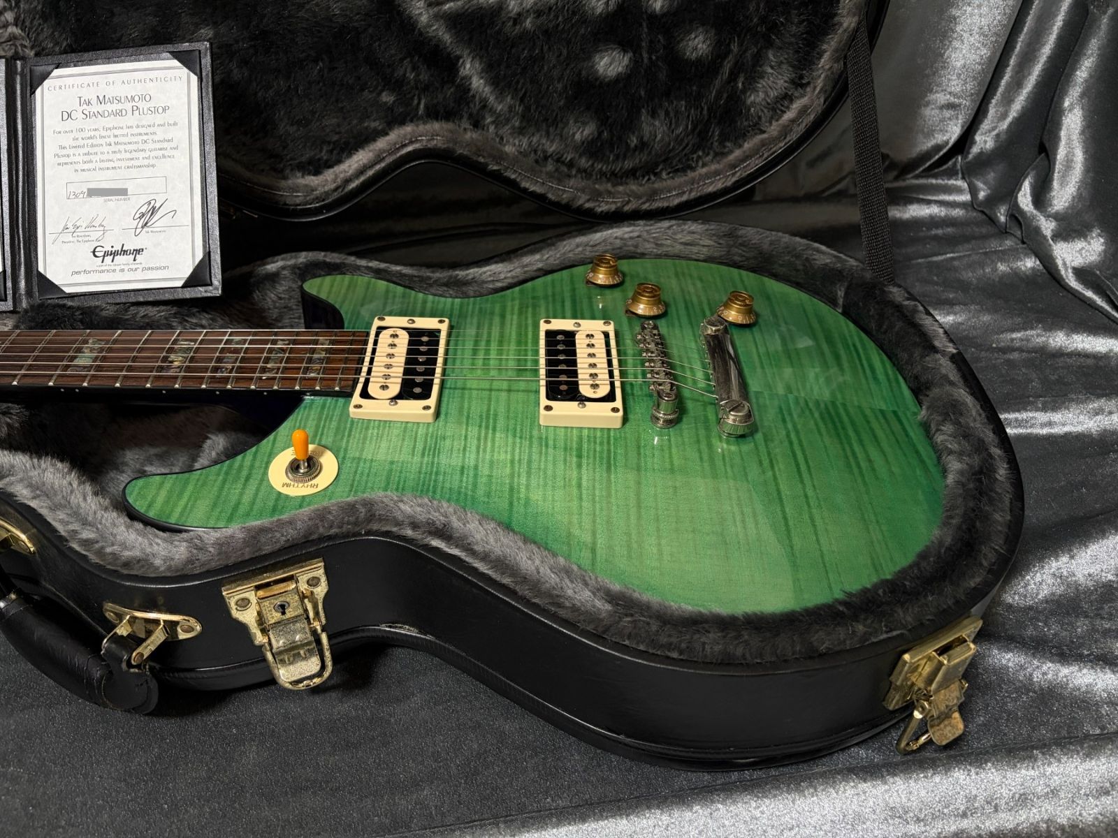 ☆認定書・ハードケース付き Epiphone Tak Matsumoto DC Standard Plus