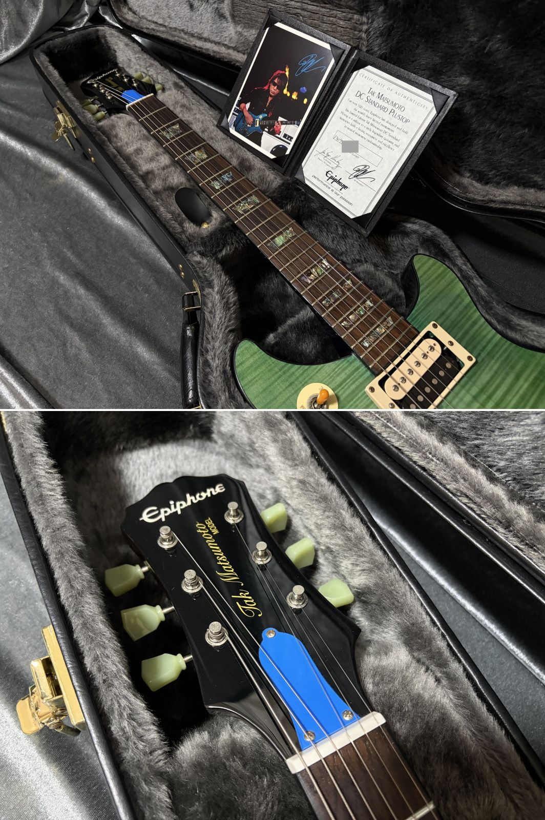 ☆認定書・ハードケース付き Epiphone Tak Matsumoto DC Standard Plus