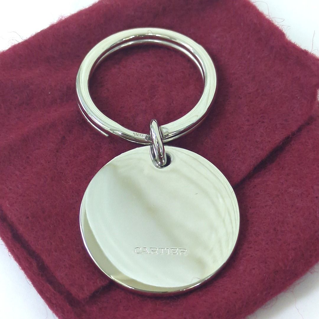 カルティエ キーリング キーホルダー シルバーカラー スペイン製