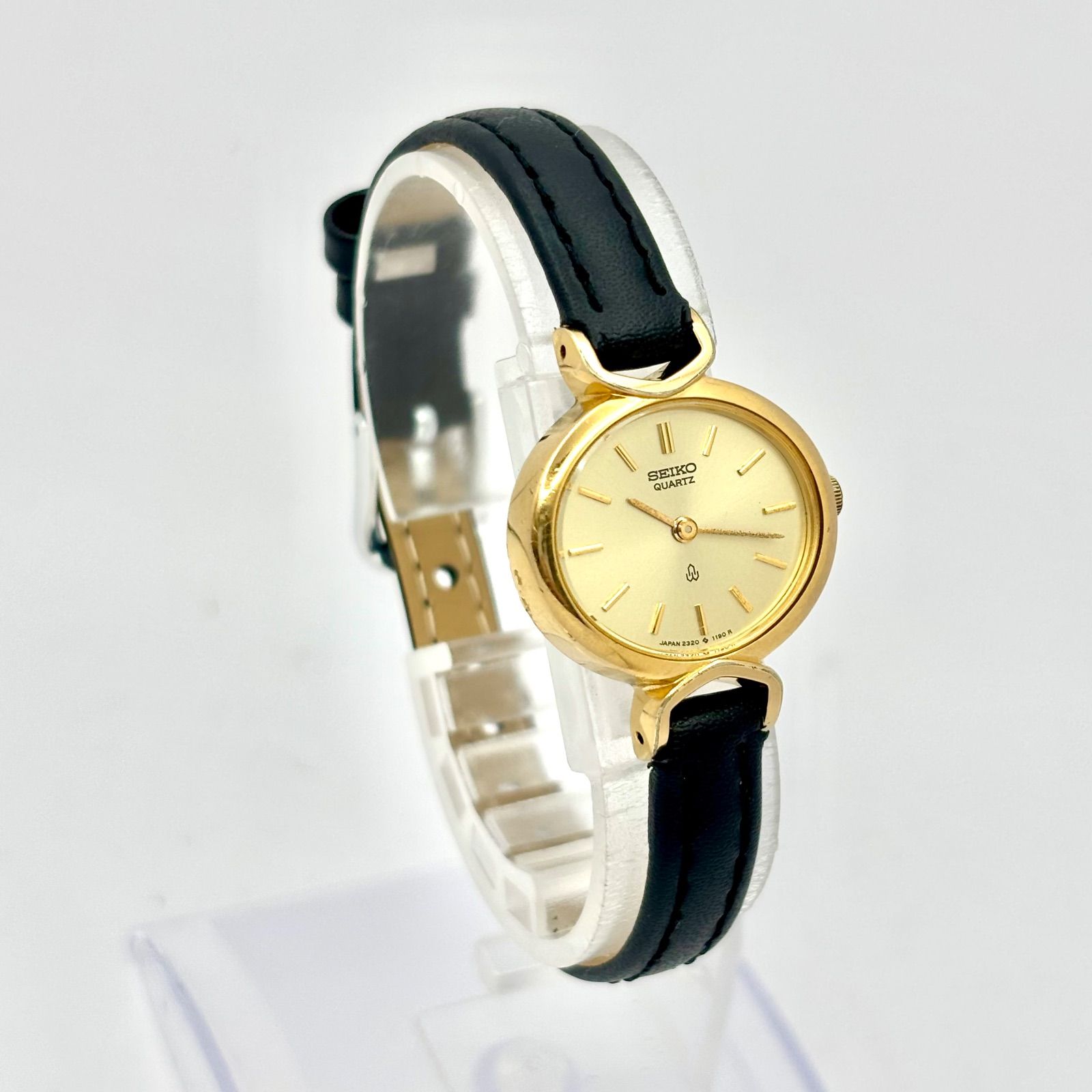 新品電池】SEIKO セイコー レディース 腕時計 ゴールド オーバル 2320