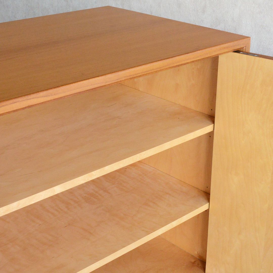 スウェーデンヴィンテージ OLD IKEA キャビネット 鍵付 チーク サイド