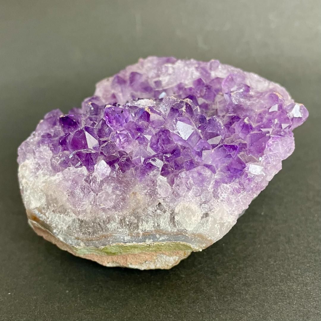 癒し 濃紫200g】ブラジル産 アメジスト クラスター 天然石 原石 高品質