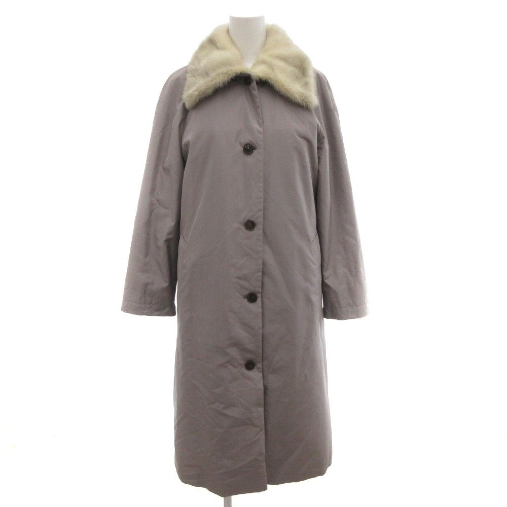 ヘルノ HERNO 美品 ステンカラーコート 40 ミドル ハーフ丈 リアル