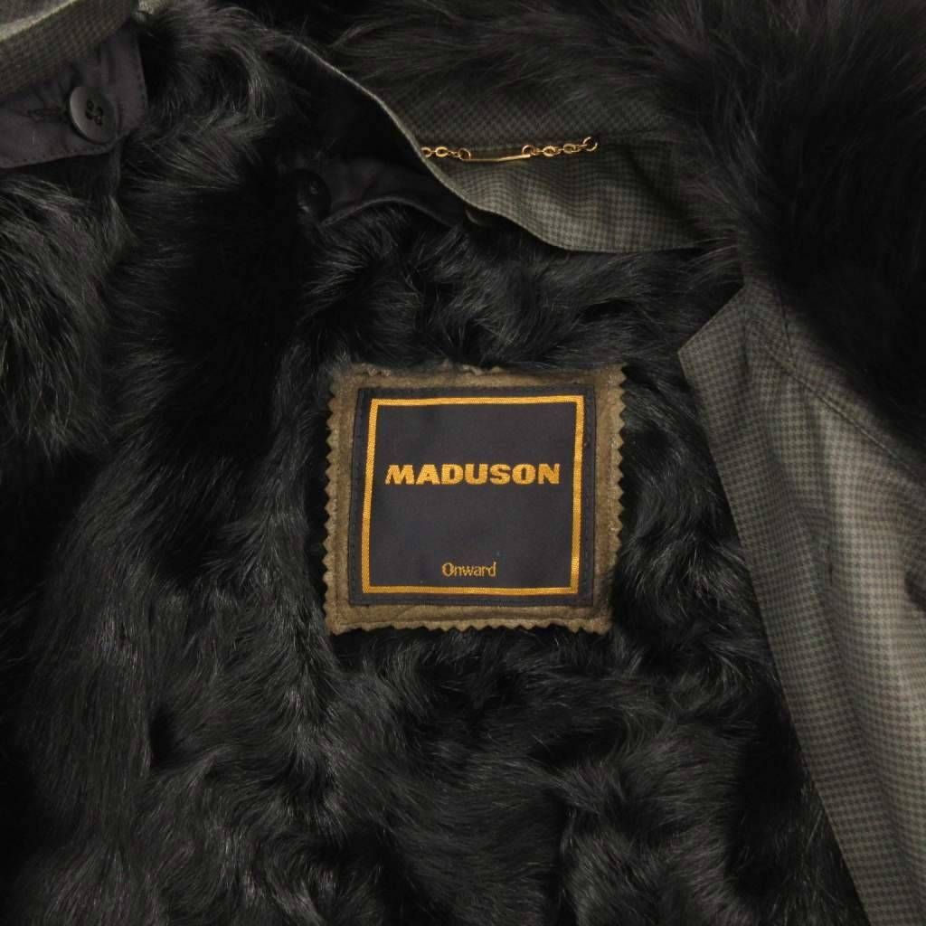 MADUSON ステンカラーコートコート ファー付き ロング 11 カーキ /FF  
