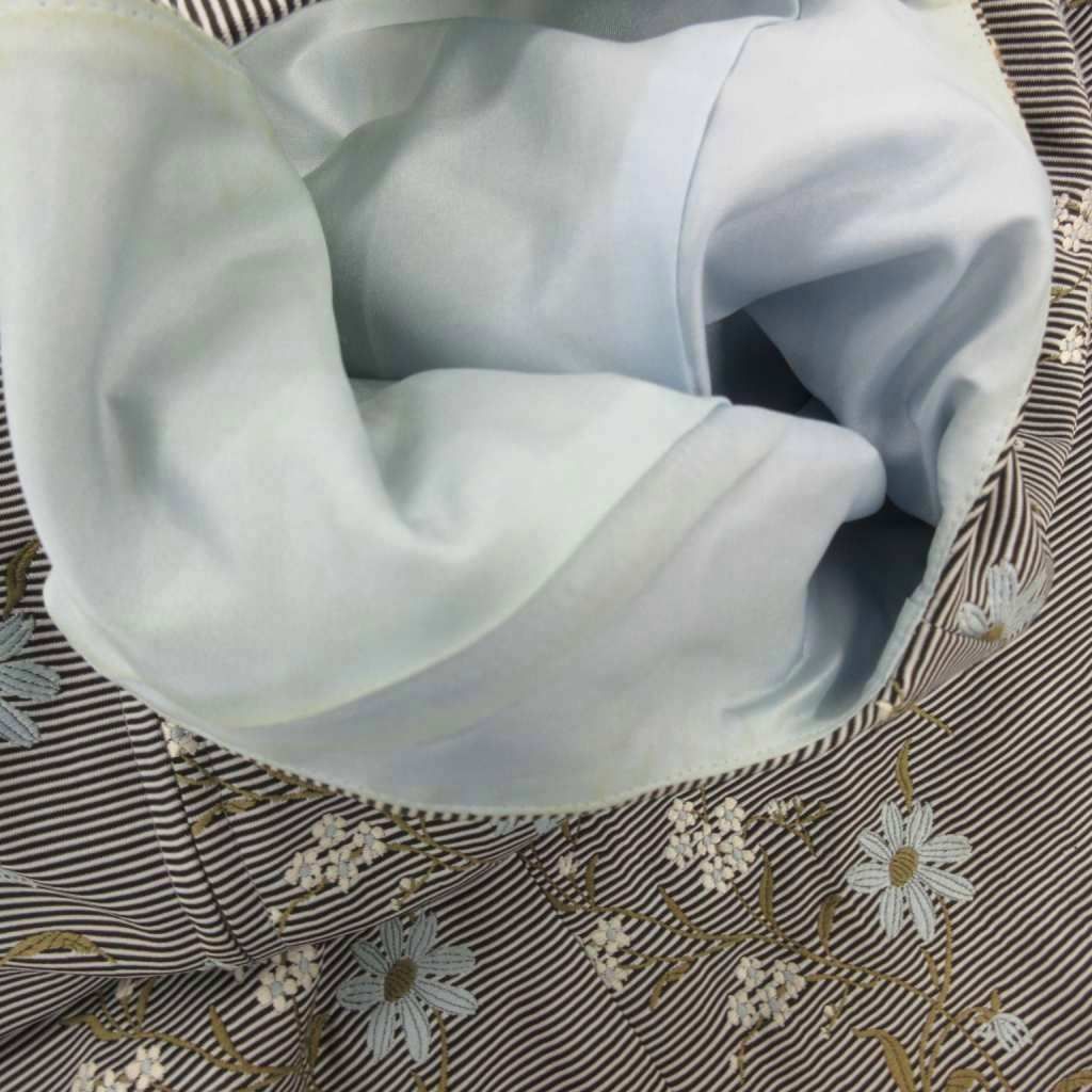 フォクシー FOXEY ワンピース シルク混 ひざ丈 ノースリーブ 40 グレー