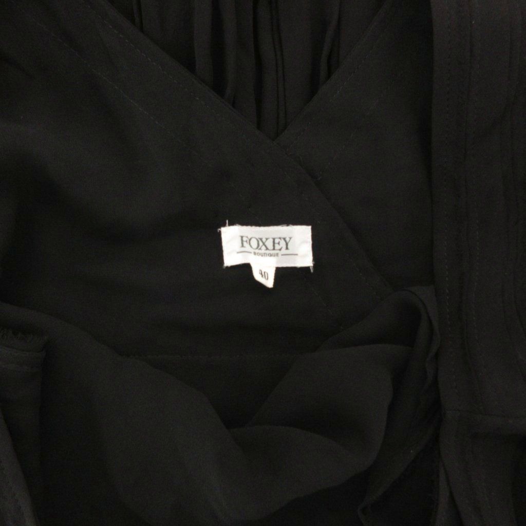 フォクシー ブティック FOXEY BOUTIQUE シアーワンピース 40 黒  