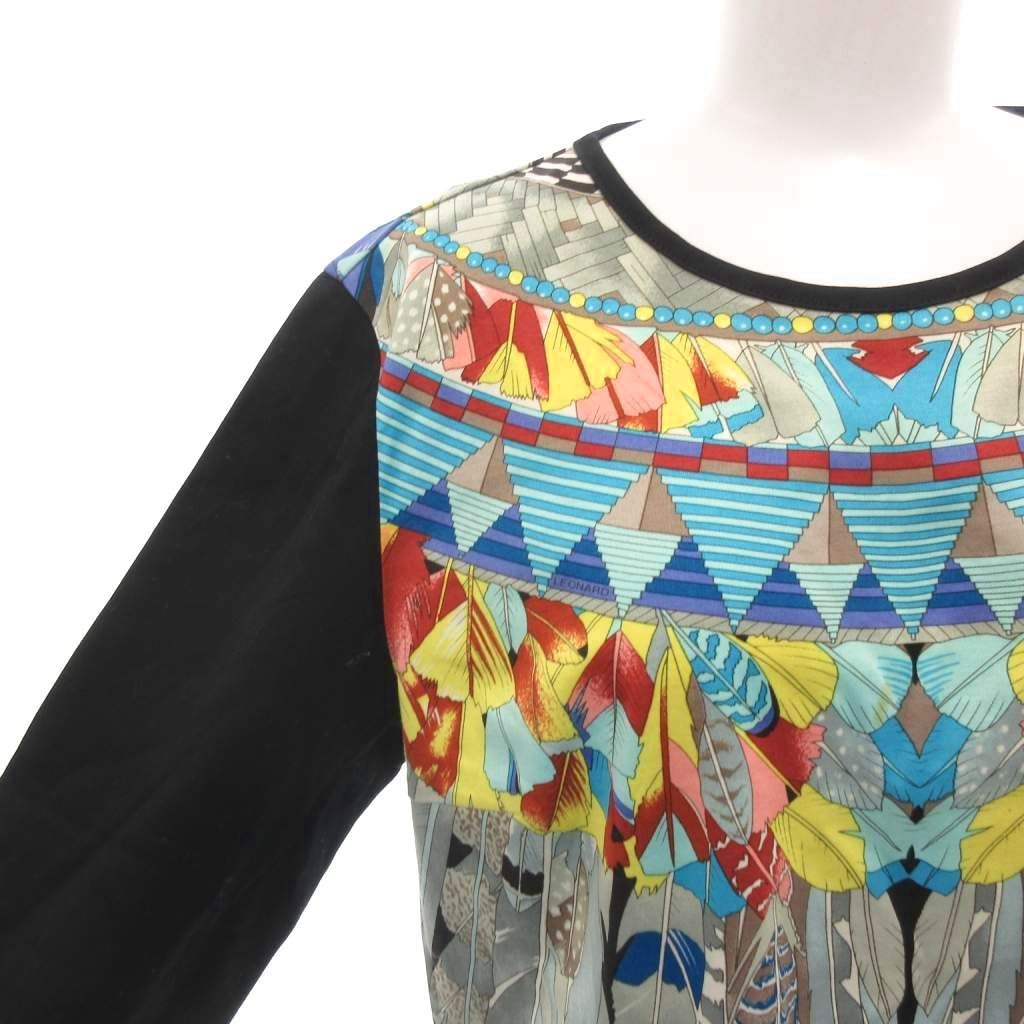 レオナールスポーツ LEONARD SPORT カットソー 42 青 ブルー ラウンド