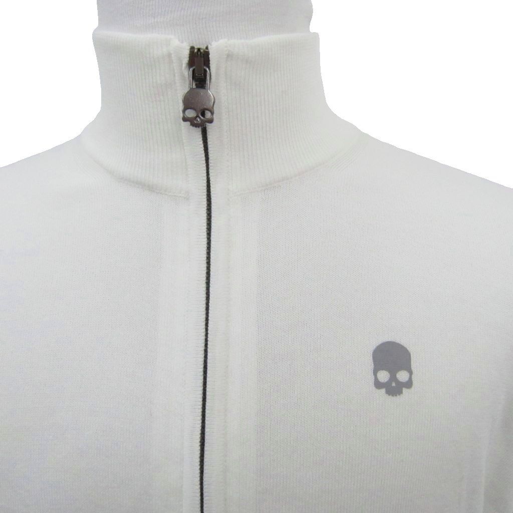 ハイドロゲン HYDROGEN ゴルフウエア ニットジャケット ミドル丈 L 白