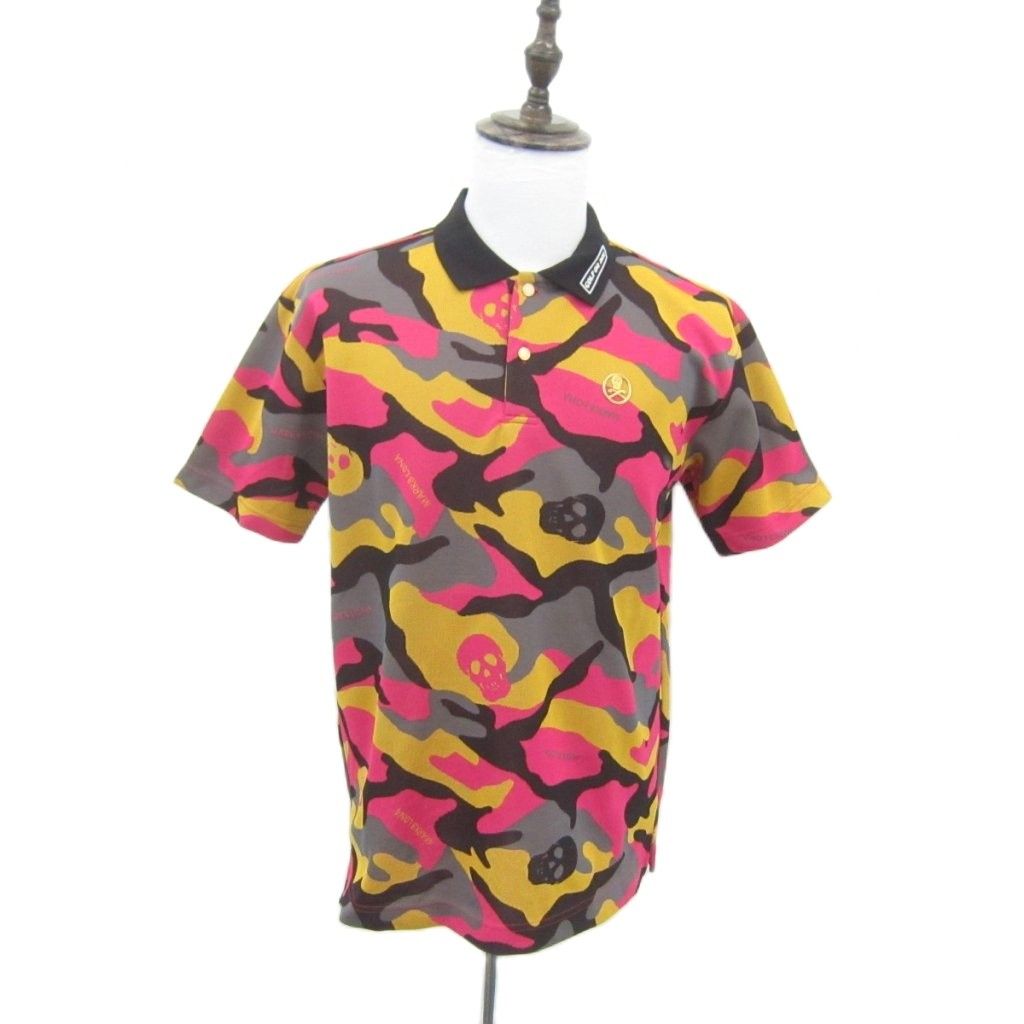 マーク＆ロナ MARK&LONA ゴルフウエア ポロシャツ 半袖 48 M マルチ