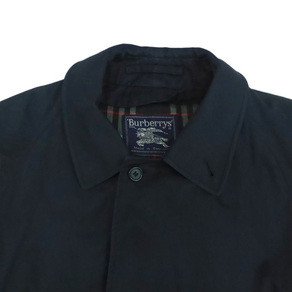 バーバリーズ Burberrys ステンカラーコート スプリングコート 紺