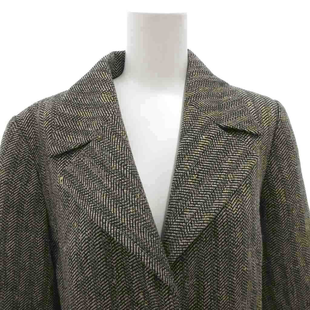 レオナール LEONARD テーラードジャケット シルク混 40 グレー