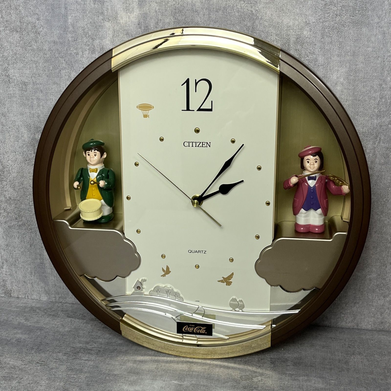 美品 稼動品 CITIZEN シチズン 掛け時計 時計 からくり時計 タイニー