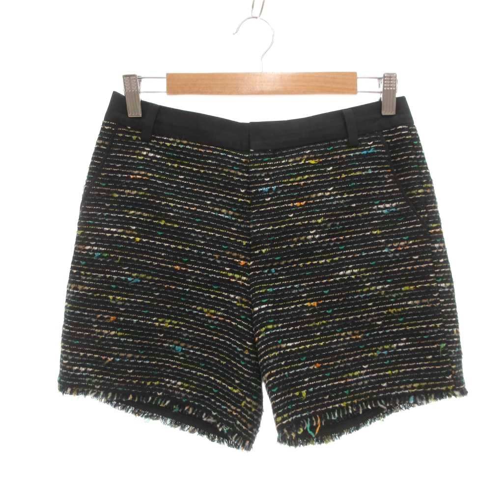 ことりショートパンツM 黒　ジャガード　シルク混　ゴールド金具 トゥモローランドコレクション TOMORROWLAND collection ショート