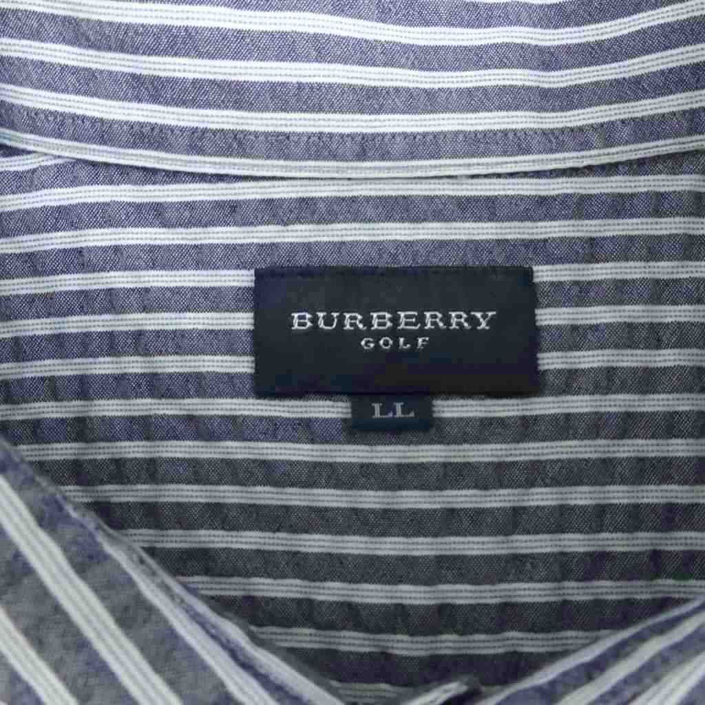 バーバリーゴルフ BURBERRY GOLF ゴルフウエア カジュアルシャツ LL