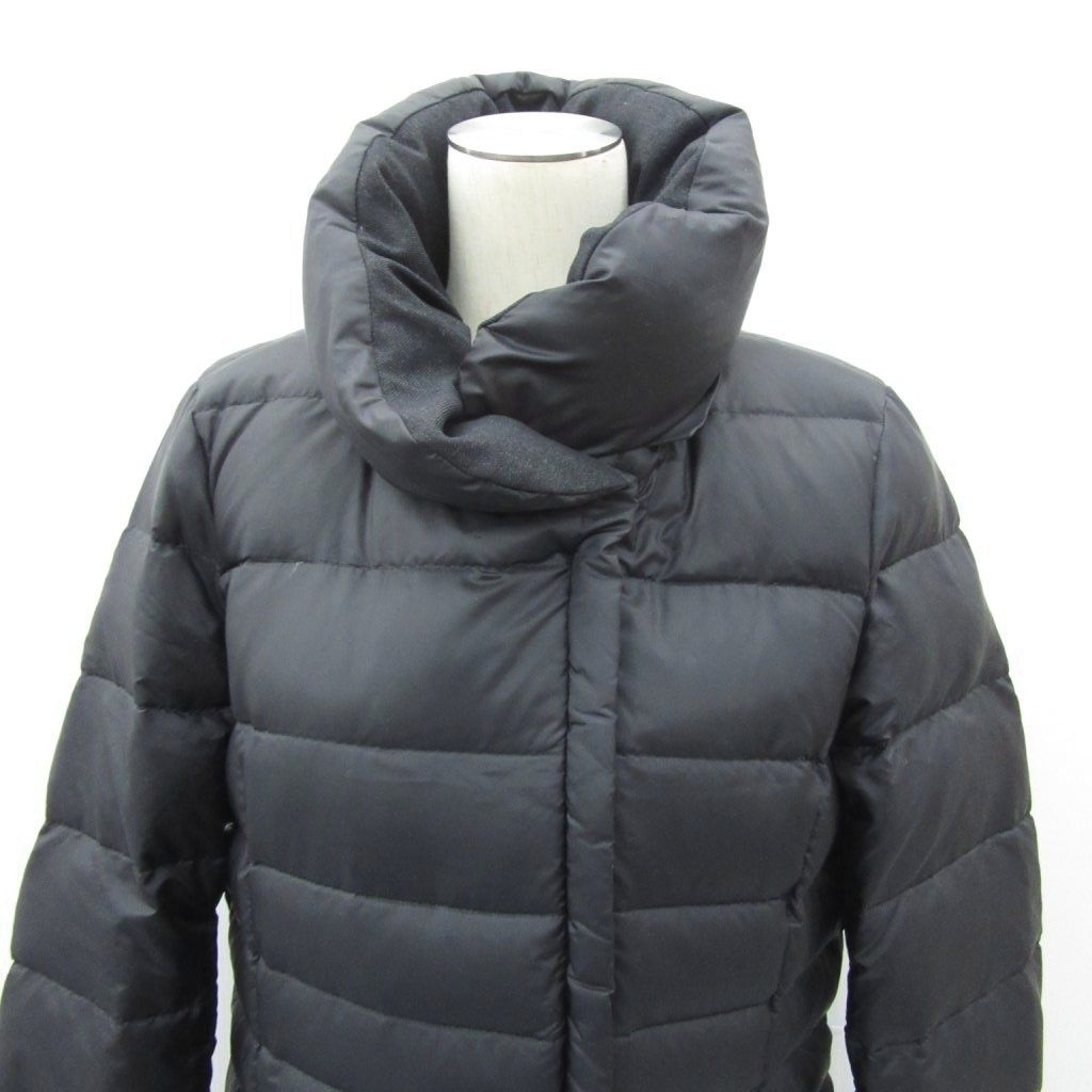 23区 オンワード樫山 ダウンコート ロング丈 42 XL 大きいサイズ 黒