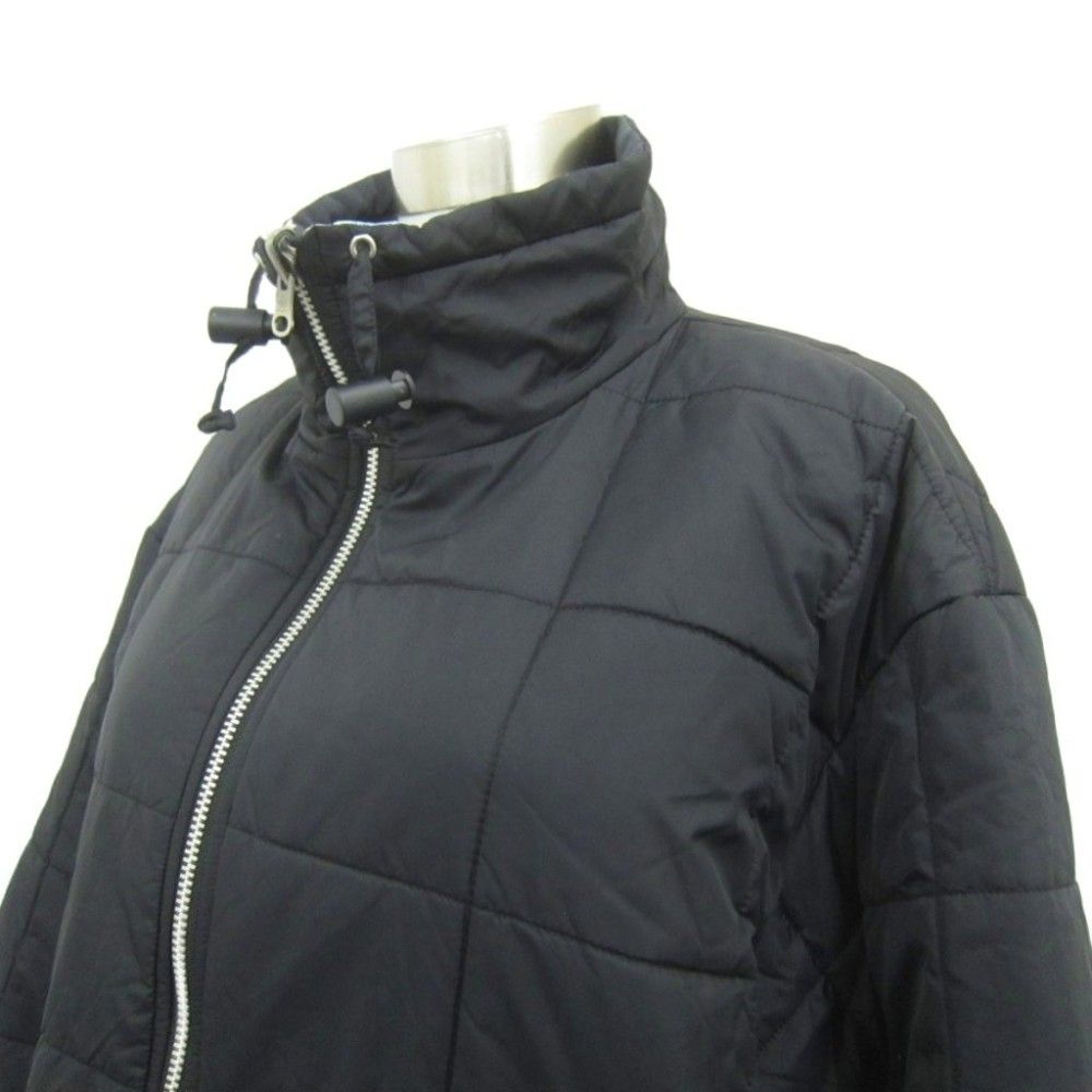 エンリココベリ ENRICO COVERI 中綿コート リバーシブル ロング丈 M 黒  