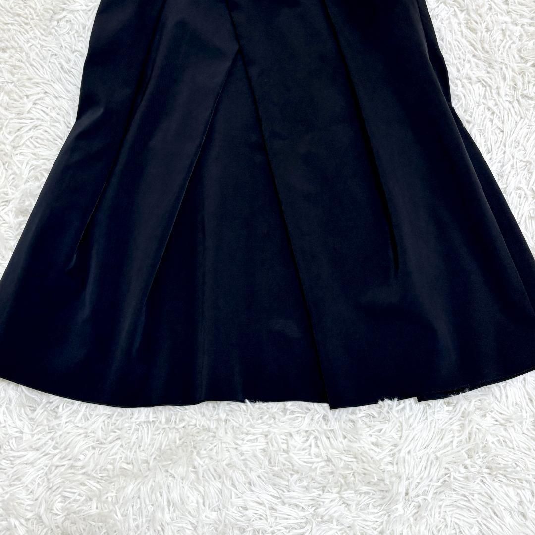 美品】 FOXEY NEW YORK ひざ丈フレアスカート 38 黒ネイビー - メルカリ