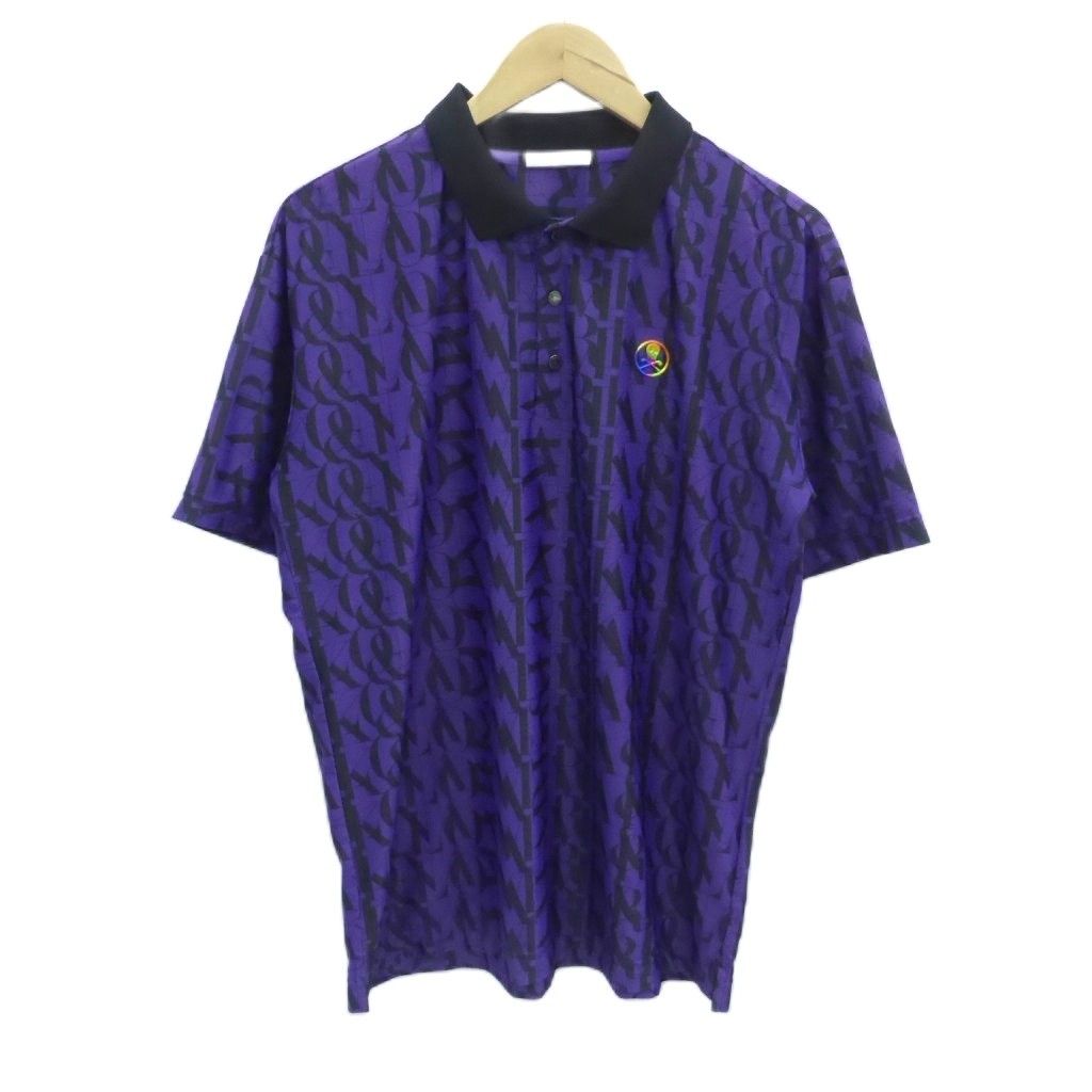 マーク＆ロナ MARK&LONA ゴルフウエア ポロシャツ ポロカラー 48 M 紫