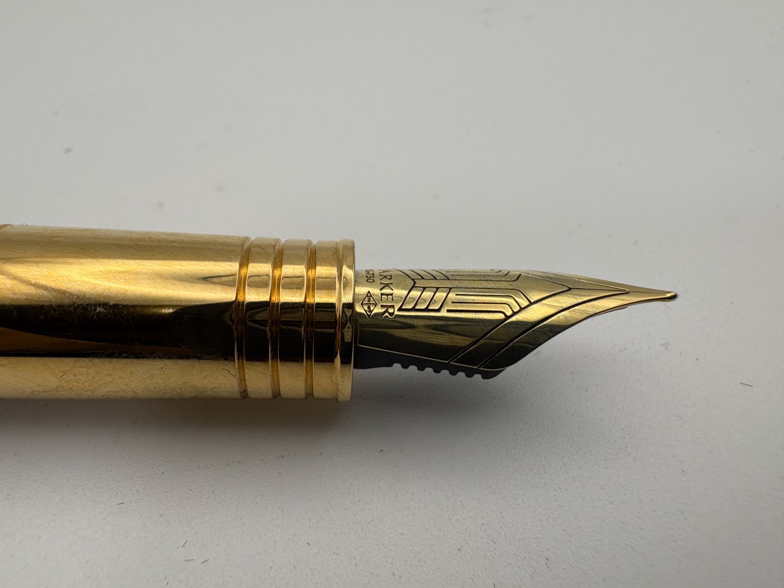 PARKER ペン先 K18 750 万年筆 プリミエ ラックブラックGT F ハード