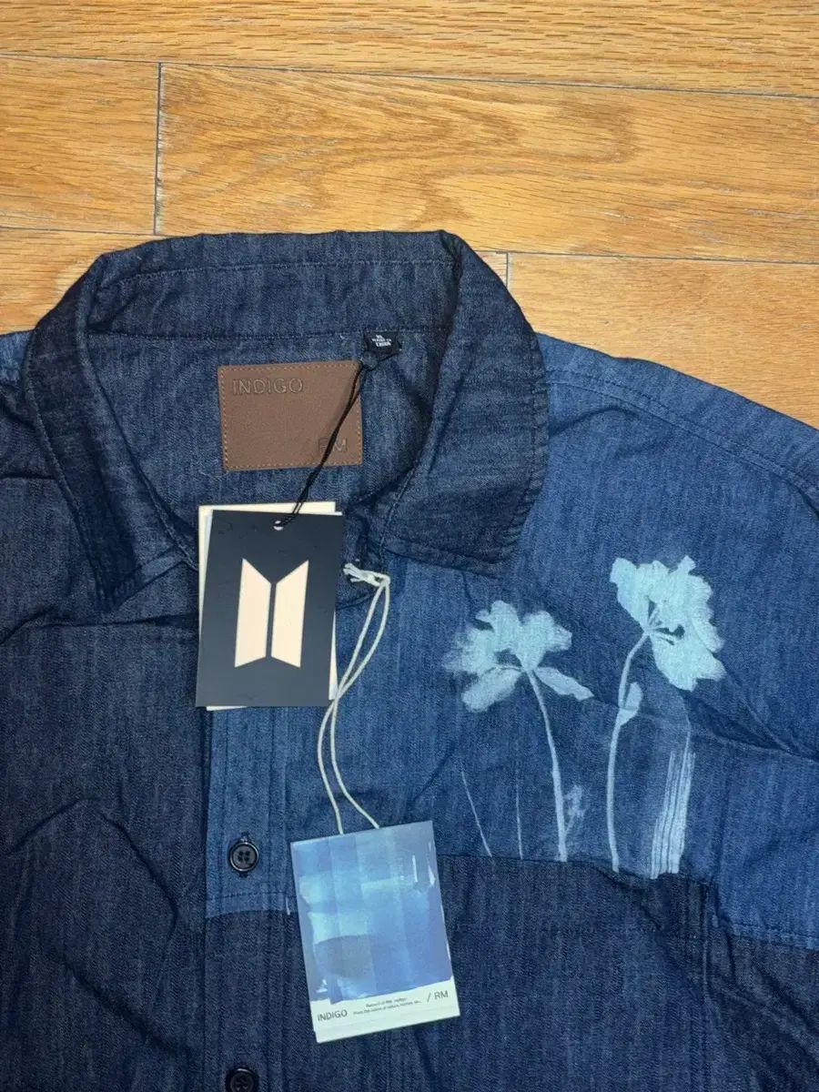 BTS RM indigo denim Tシャツ - メルカリ