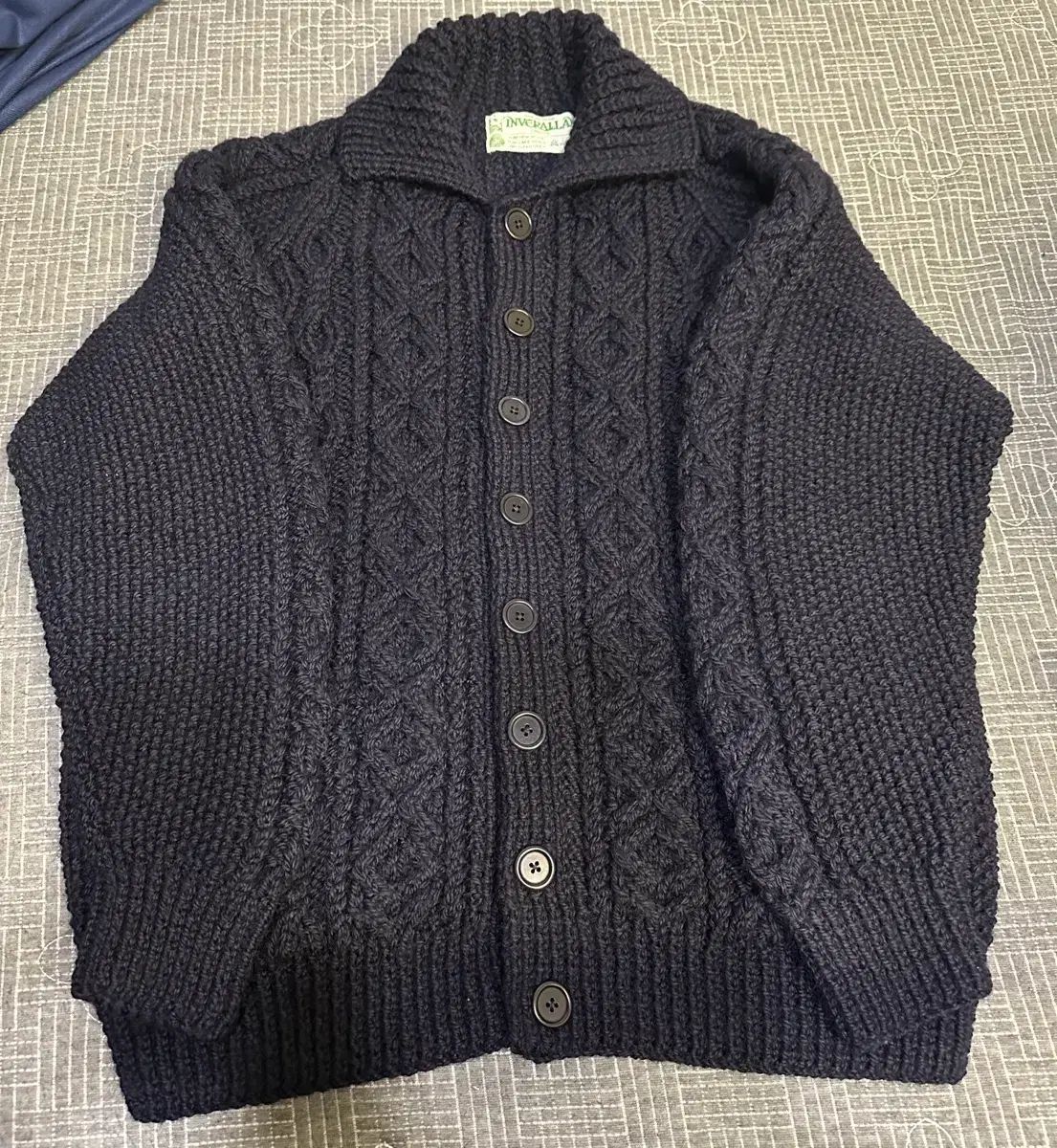 インバーアラン 3A ランバーカーディガン ネイビー 40 - メルカリ
