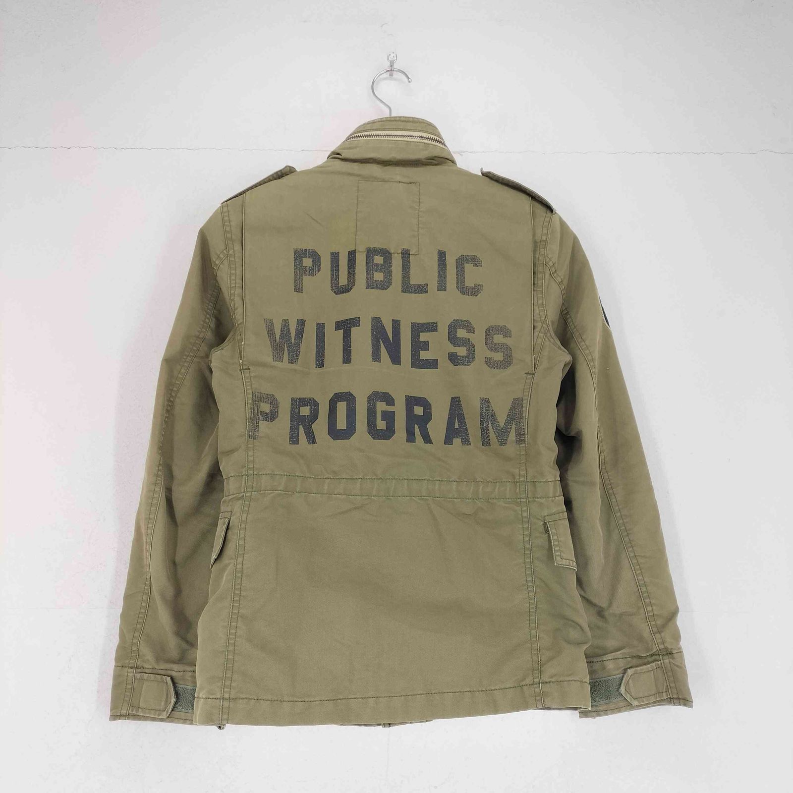 ロットワイラー m-65型 FUGAZI ミリタリー ジャケット ステンシル ロットワイラー ROTTWEILER M-65 バックステンシルプリントミリタリー