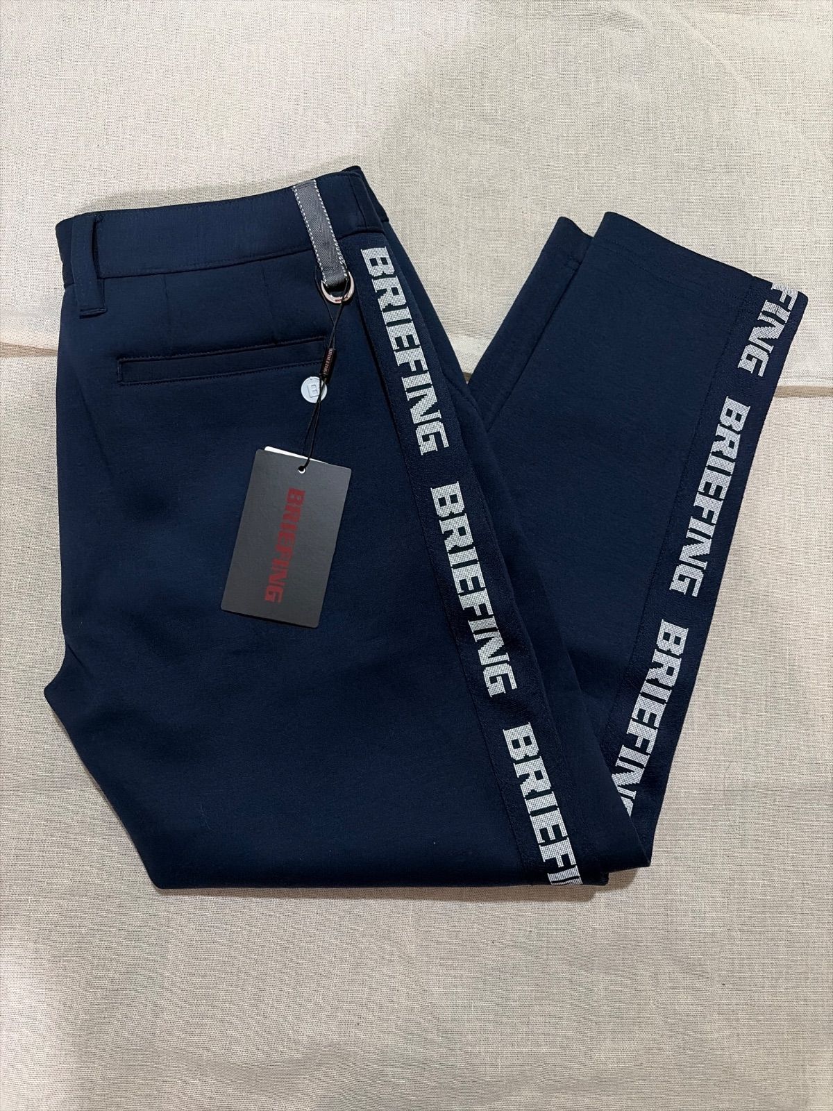 新品タグ付 ブリーフィング サイドロゴ スリムパンツ レディース