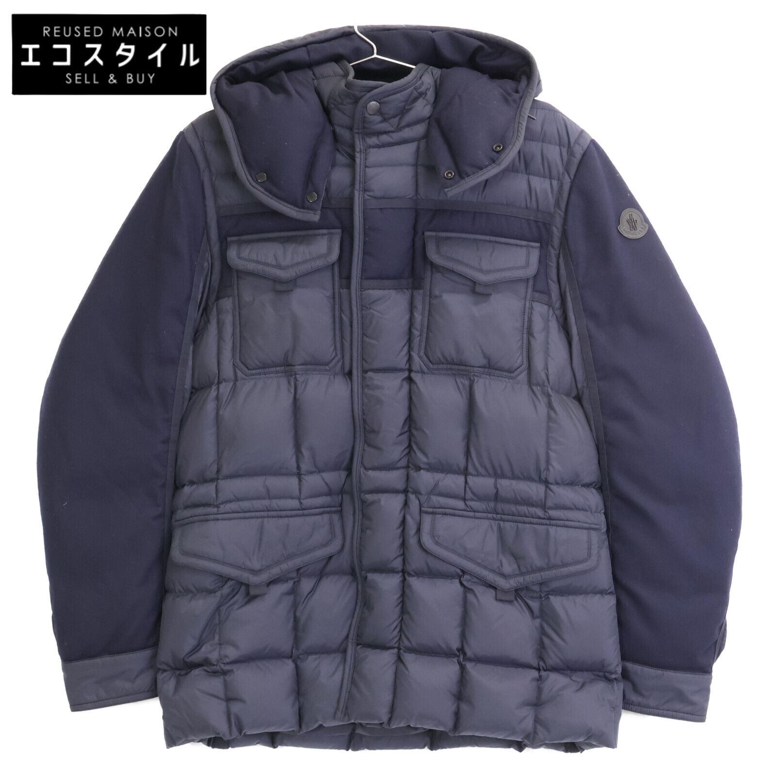 MONCLER モンクレール JACOB ヤコブ 切替フーデッドダウンジャケット 2 