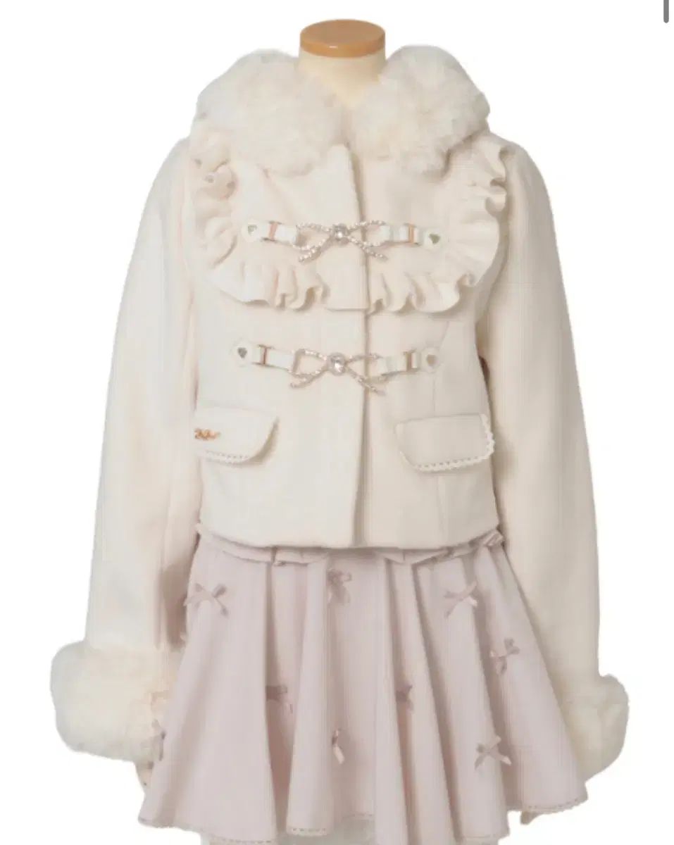 リズリサ ビジュー リボン ショート フード コート 量産型 地雷系 量産